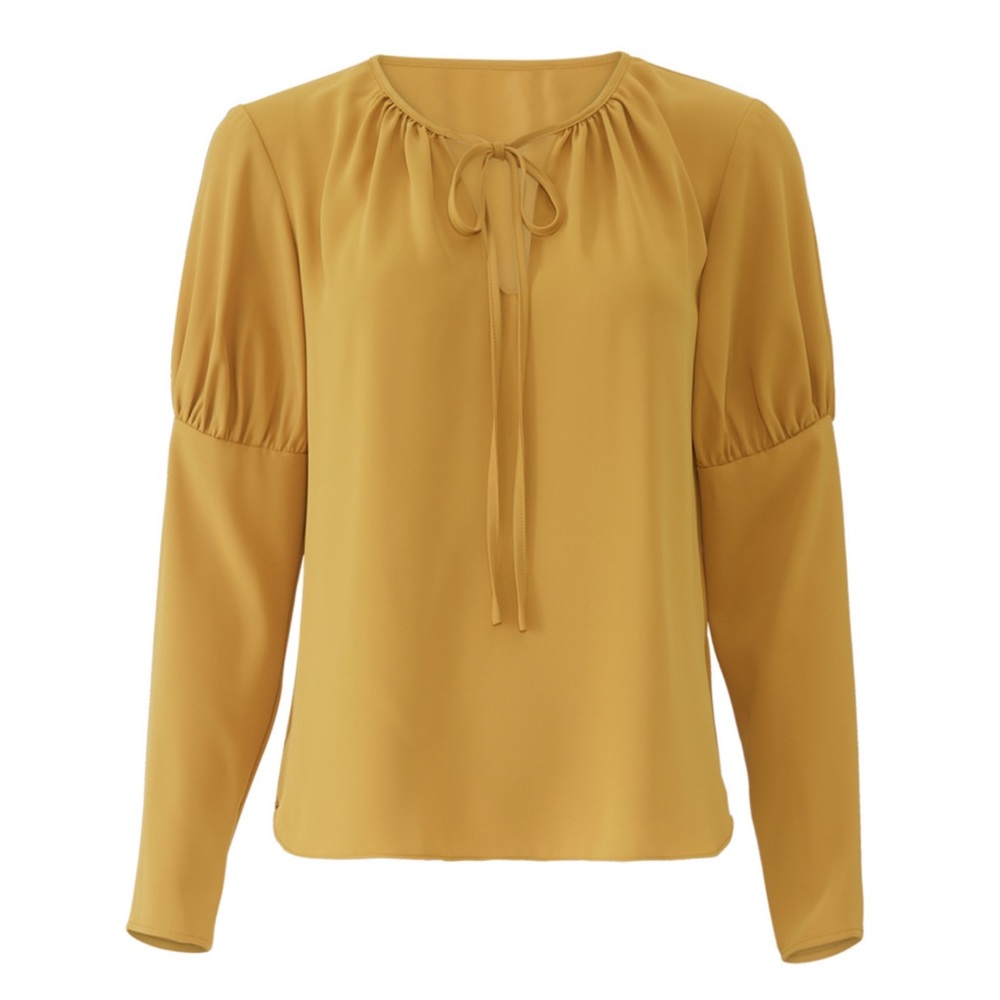 AMANDA UPRICHARD • Golden Mustard Melanie Top